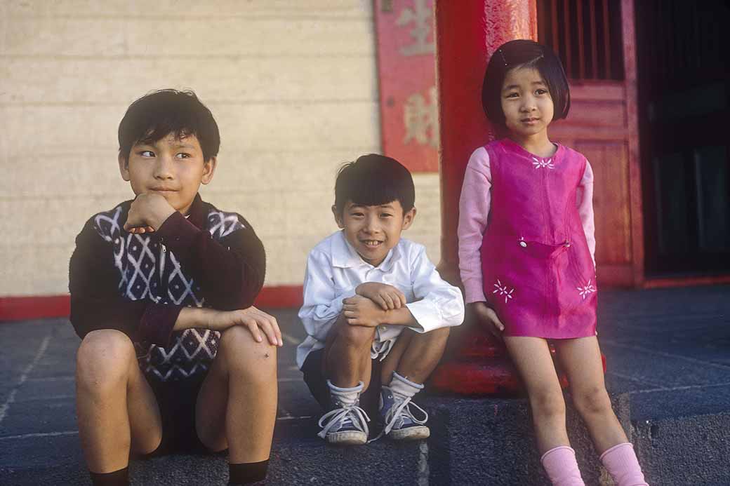 Three Chinese children