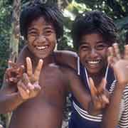 Happy boys of Sokehs island