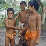 Three young boys in thu