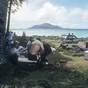 Diver's picnic, Eten island