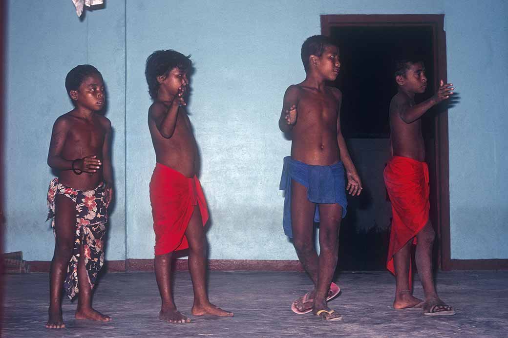 Traditional dance by boys