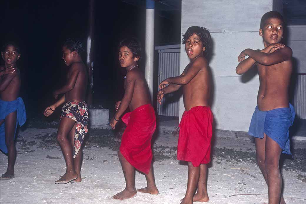 Traditional dance by boys