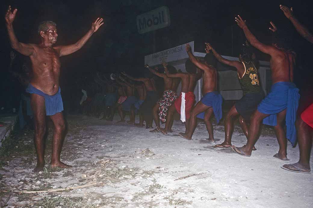 Traditional dance by boys and man