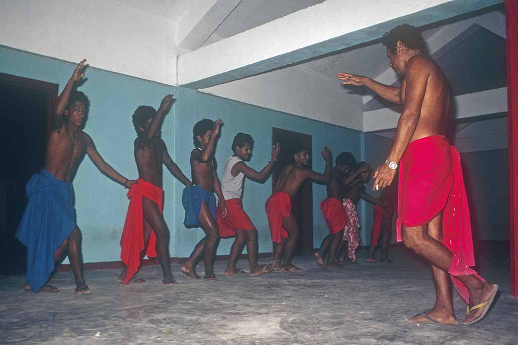 Traditional dance by boys