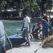 Docking the boat, Ruo island