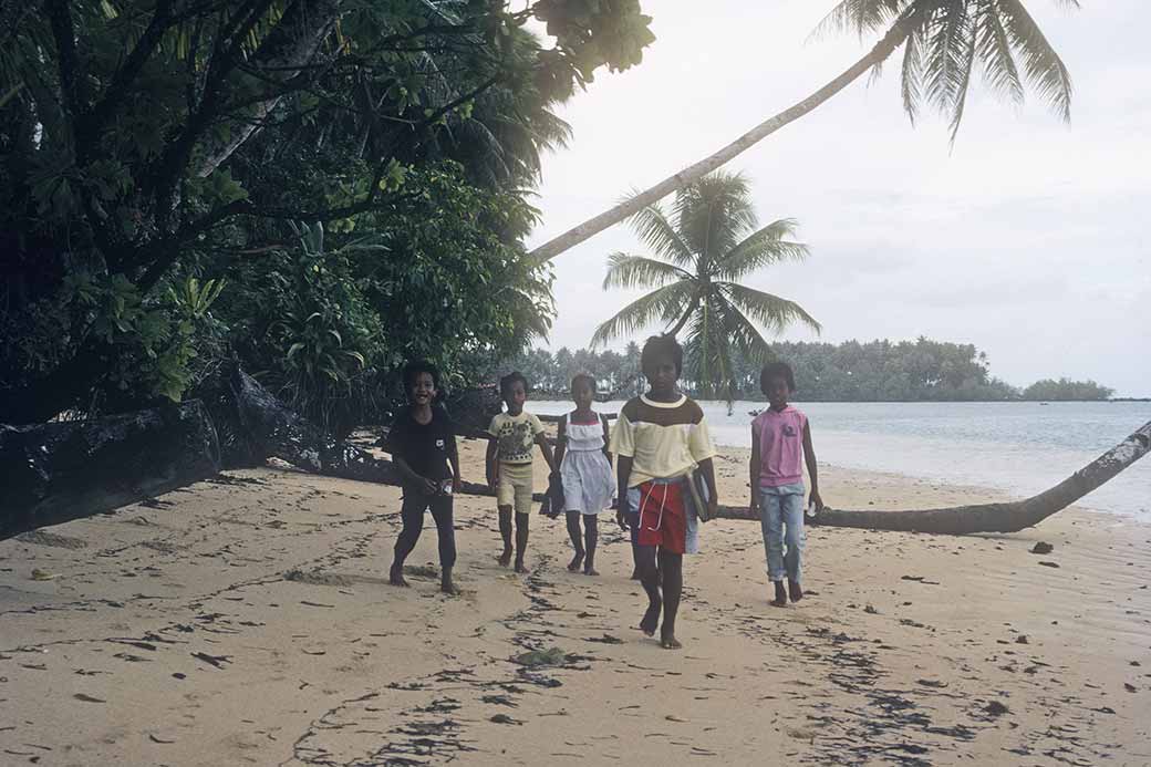 Children walking to school