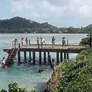 Swimming place on the causeway