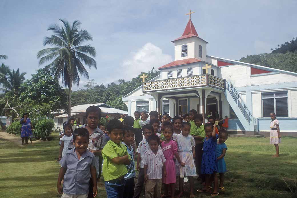 Children in their Sunday best