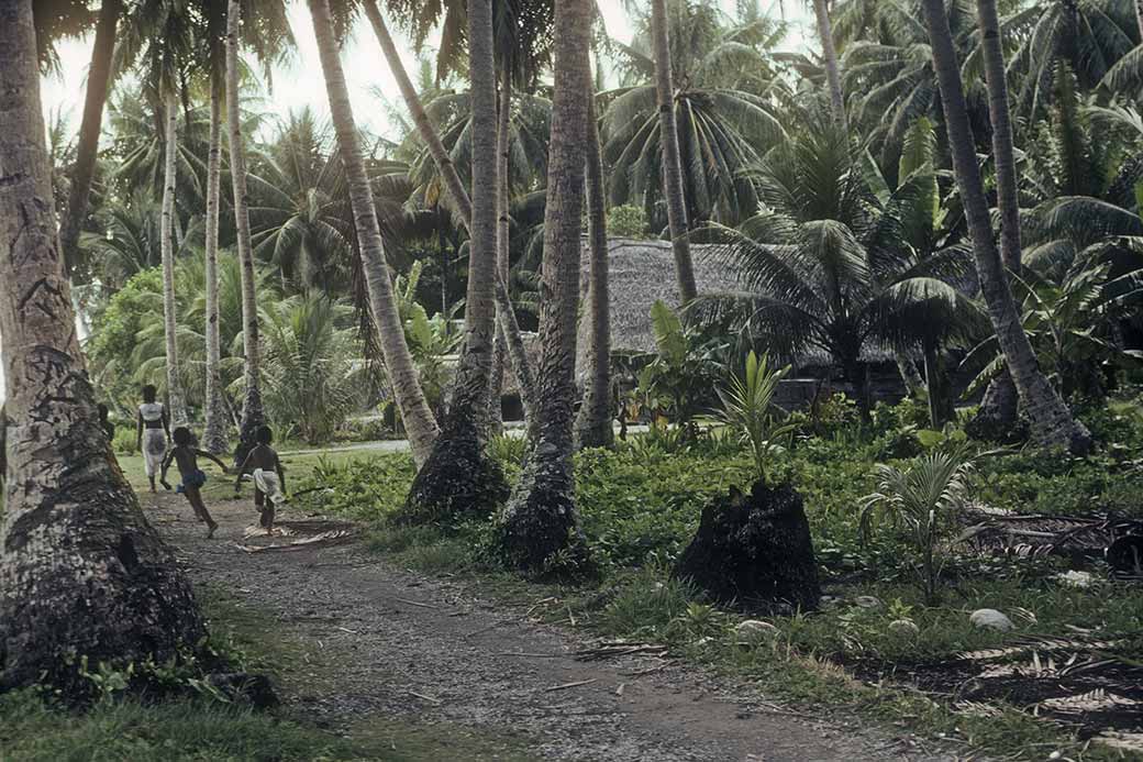 In village on Utagai, Woleai