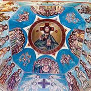 Bell tower ceiling, Chițcani Monastery