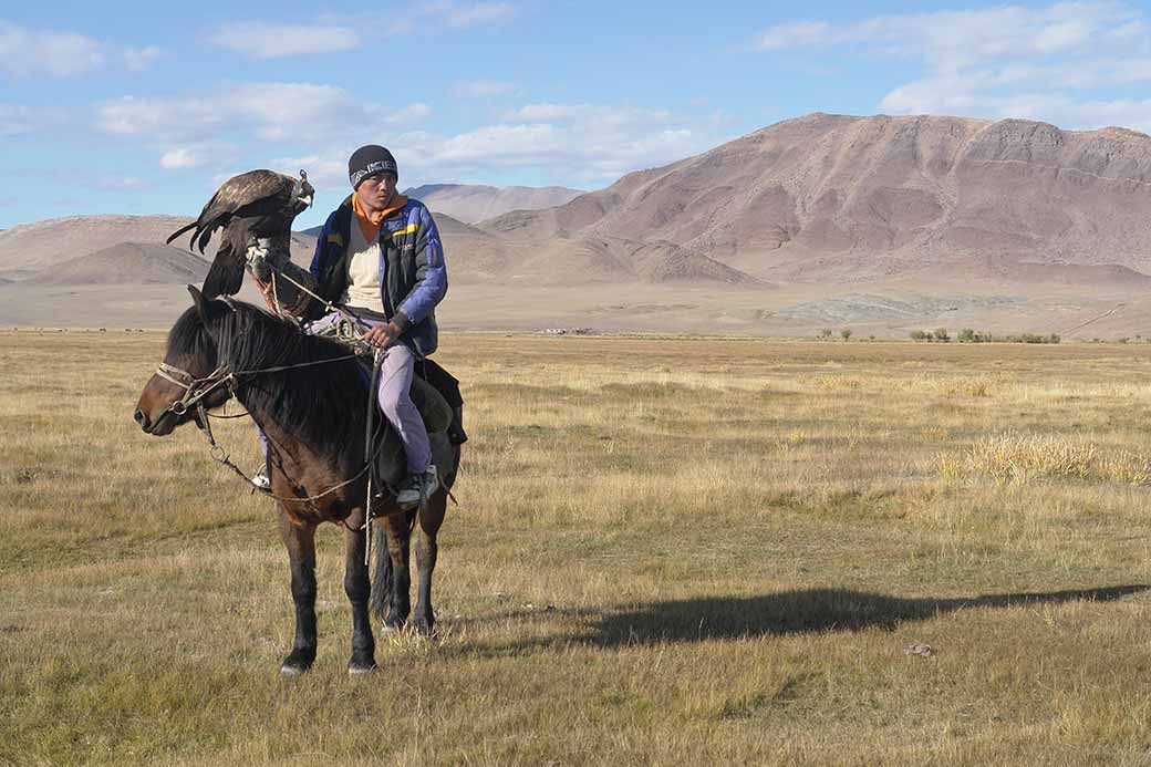 Kazakh eagle hunter