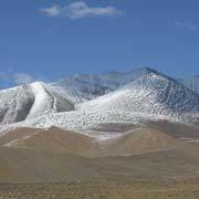 Snow on the mountains