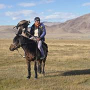 Kazakh eagle hunter