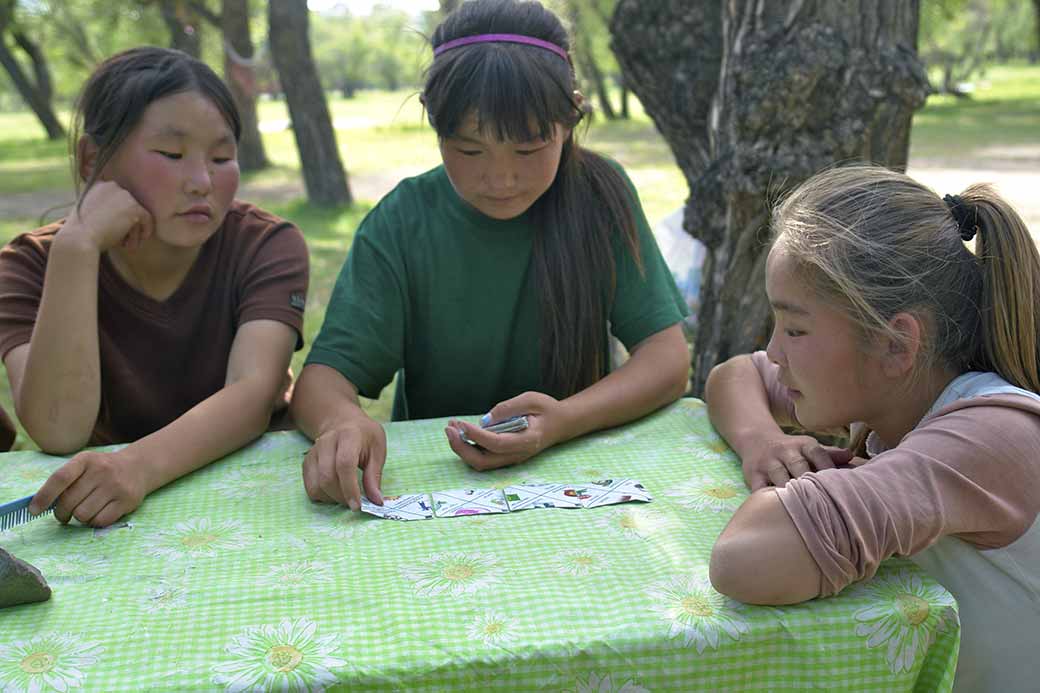 Girls playing