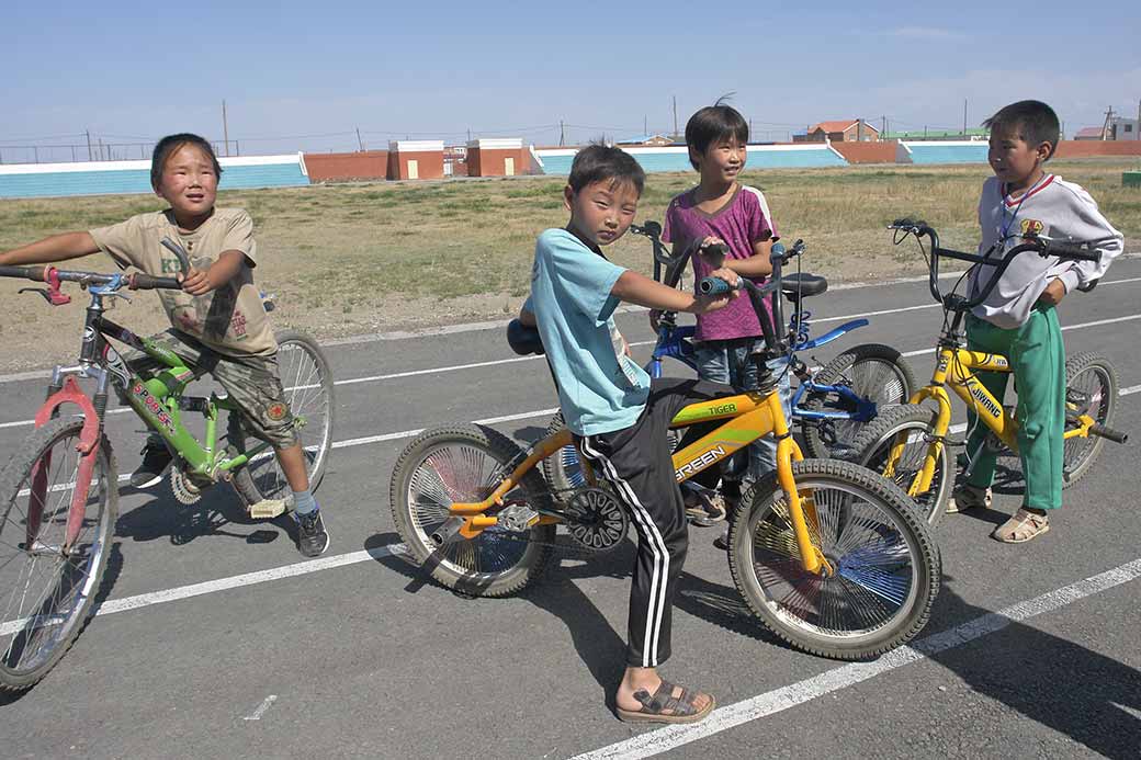 Boys on bikes