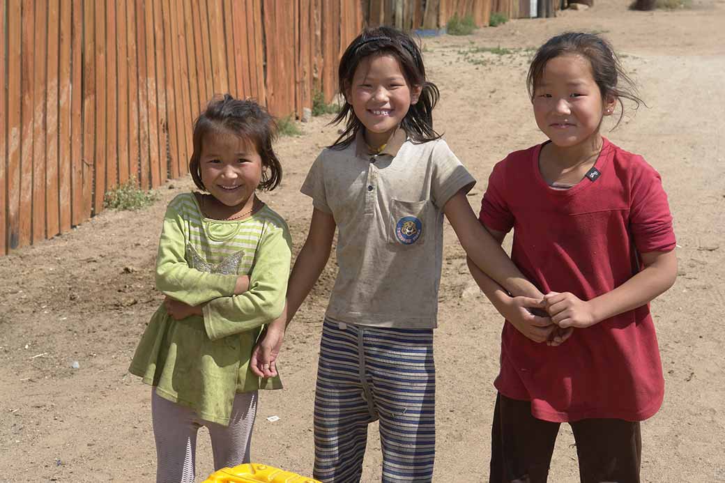 Three young girls