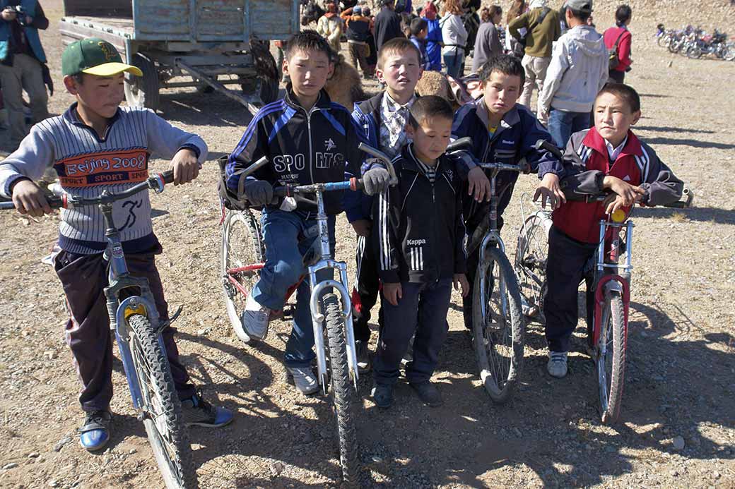 Young Kazakh boys