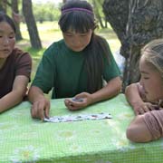 Girls playing