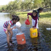 Fetching water