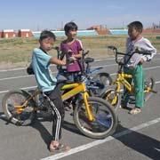 Boys on bikes