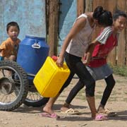 Fetching water