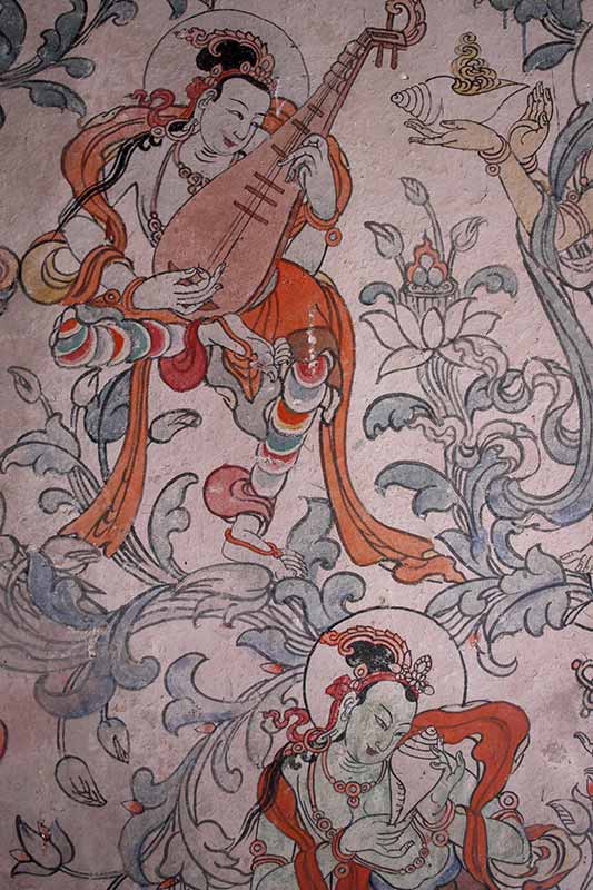 Temple wall painting