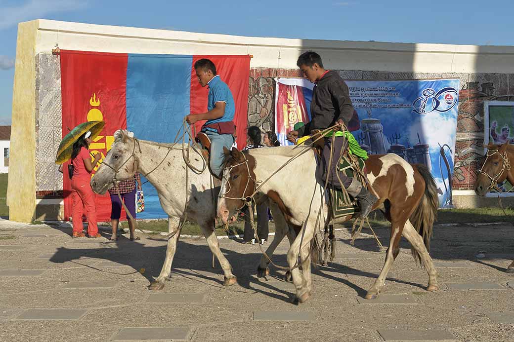 Men on horseback