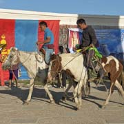 Men on horseback