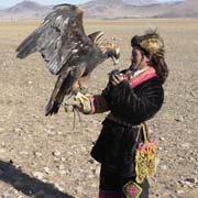 Kazakh eagle hunter