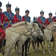 Soldiers on horseback