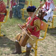 Boy playing Morin Khuur