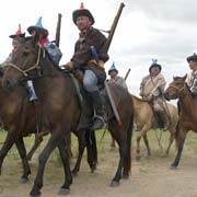 Troops on horseback