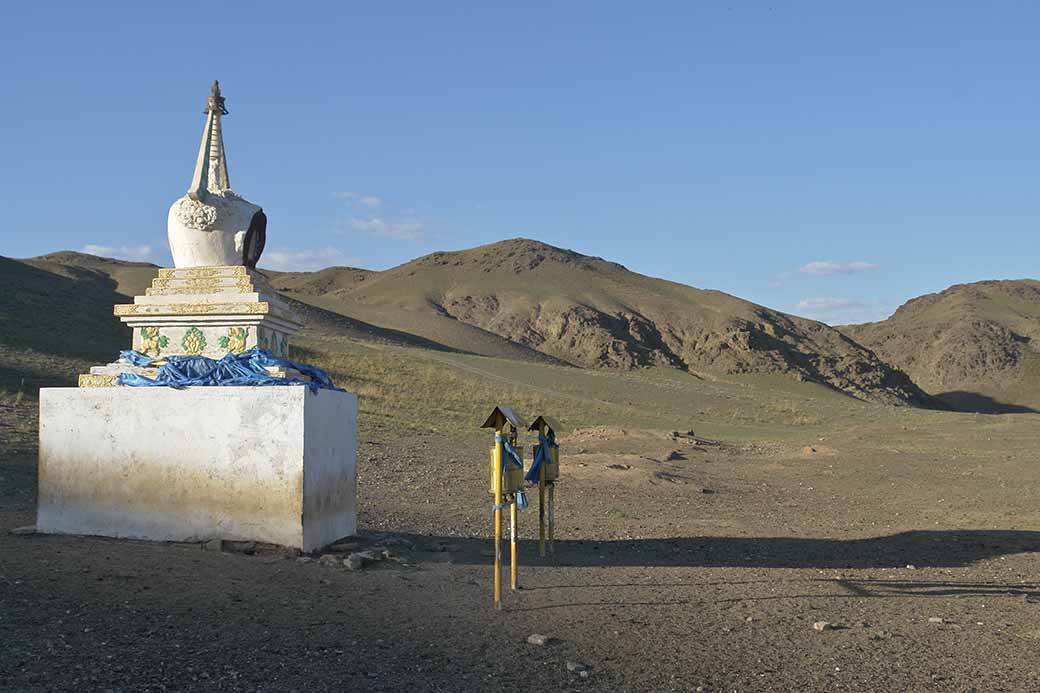 Stupa at temple ruin