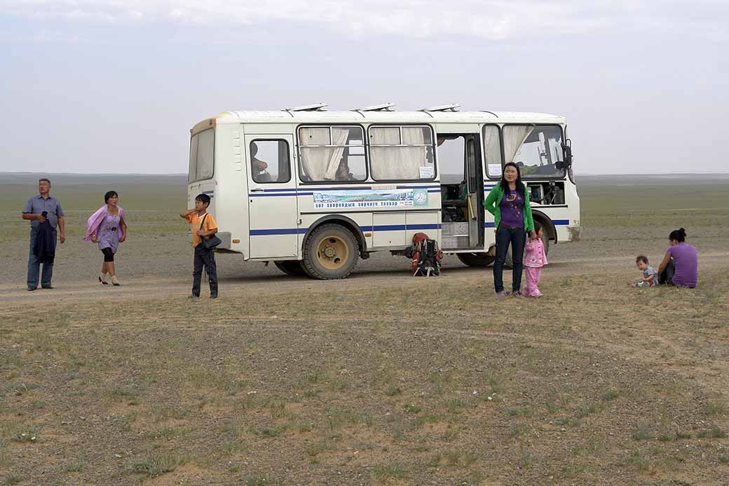 Bus during break