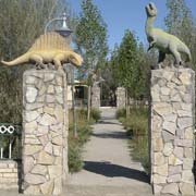 Dinosaur sculptures