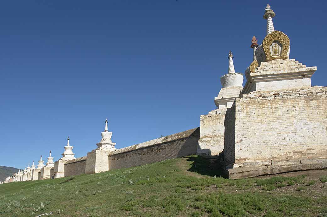 The temple wall