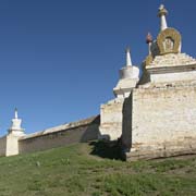 The temple wall