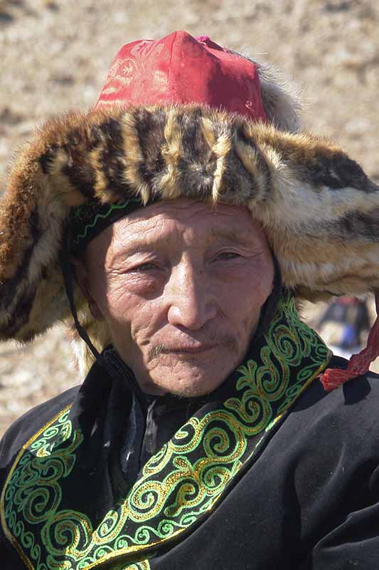 Kazakh eagle hunter