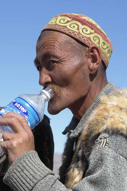 Kazakh eagle hunter