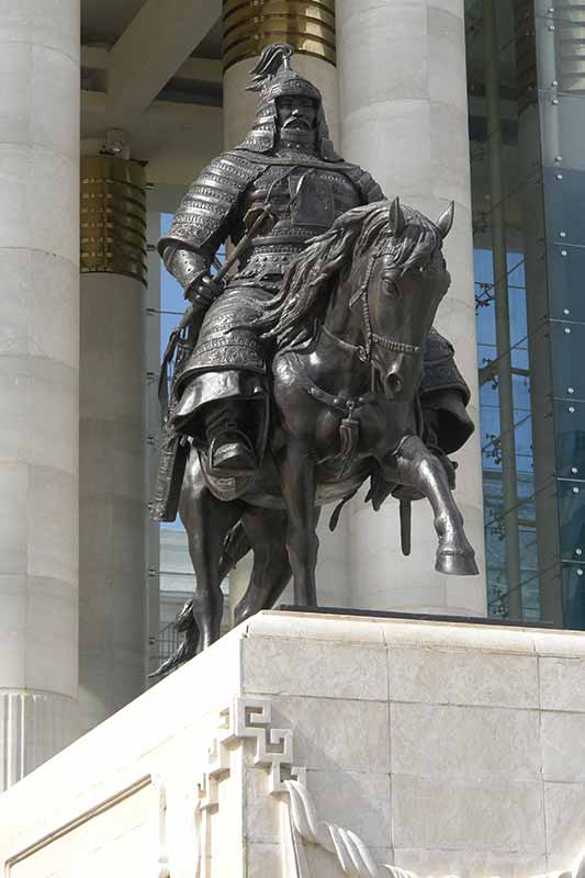 Mongol warrior statue