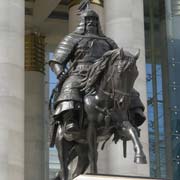 Mongol warrior statue