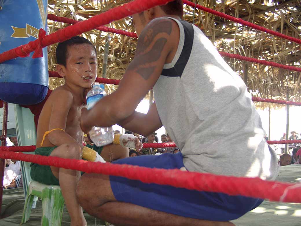 Boxer and coach