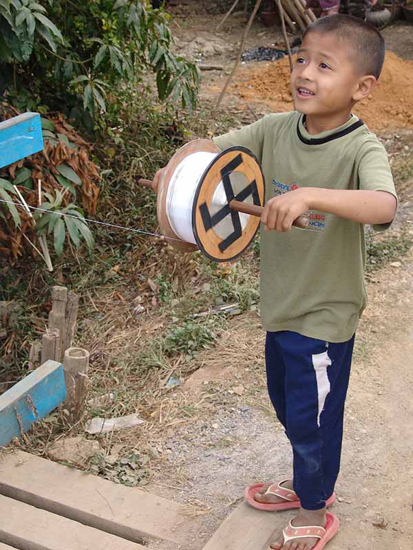 Flying a kite