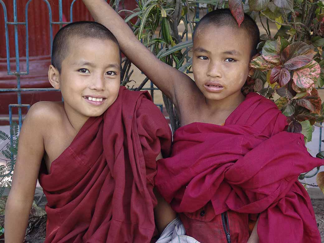 Young monks, Mandalay