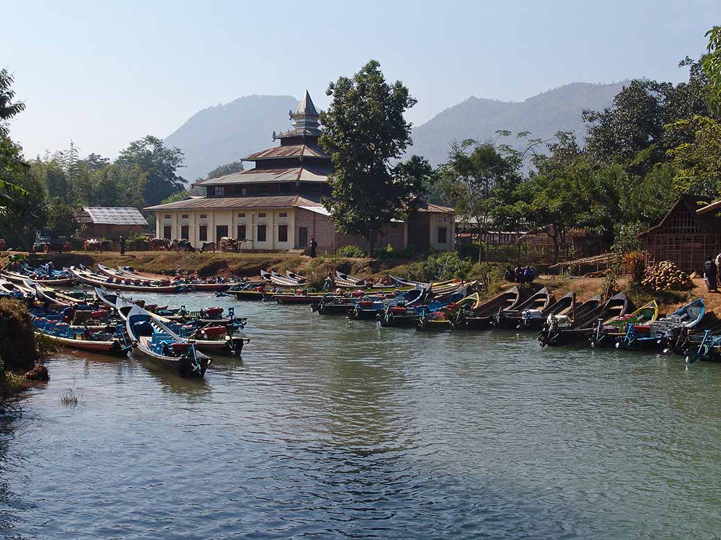 Boats at Indein