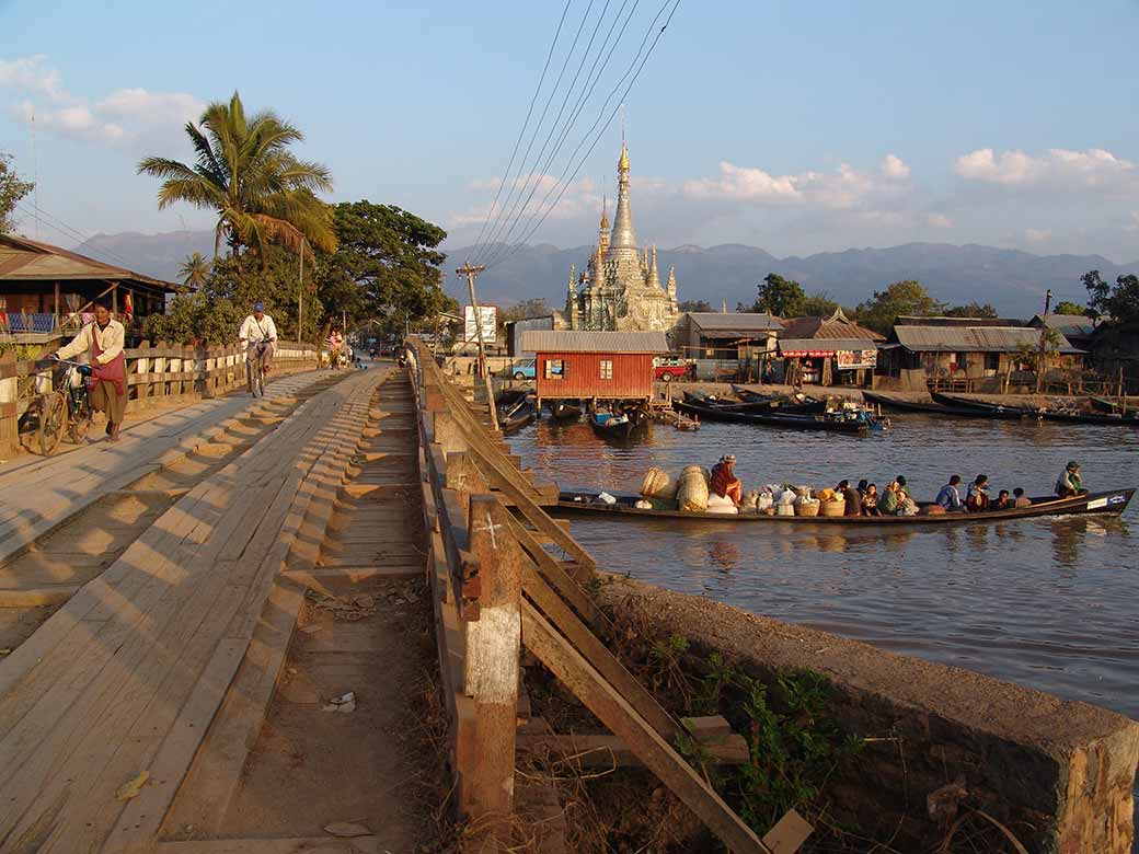 Across the bridge