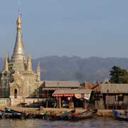 Mosaic covered pagoda