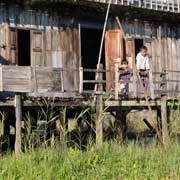 Children on veranda