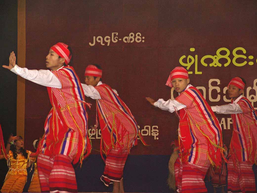 Karen men dancing