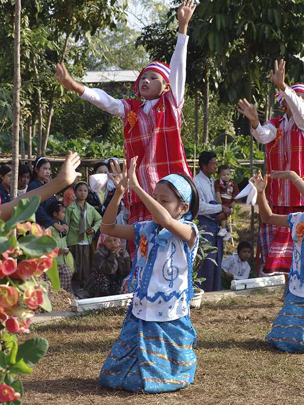 Children “don” dancing